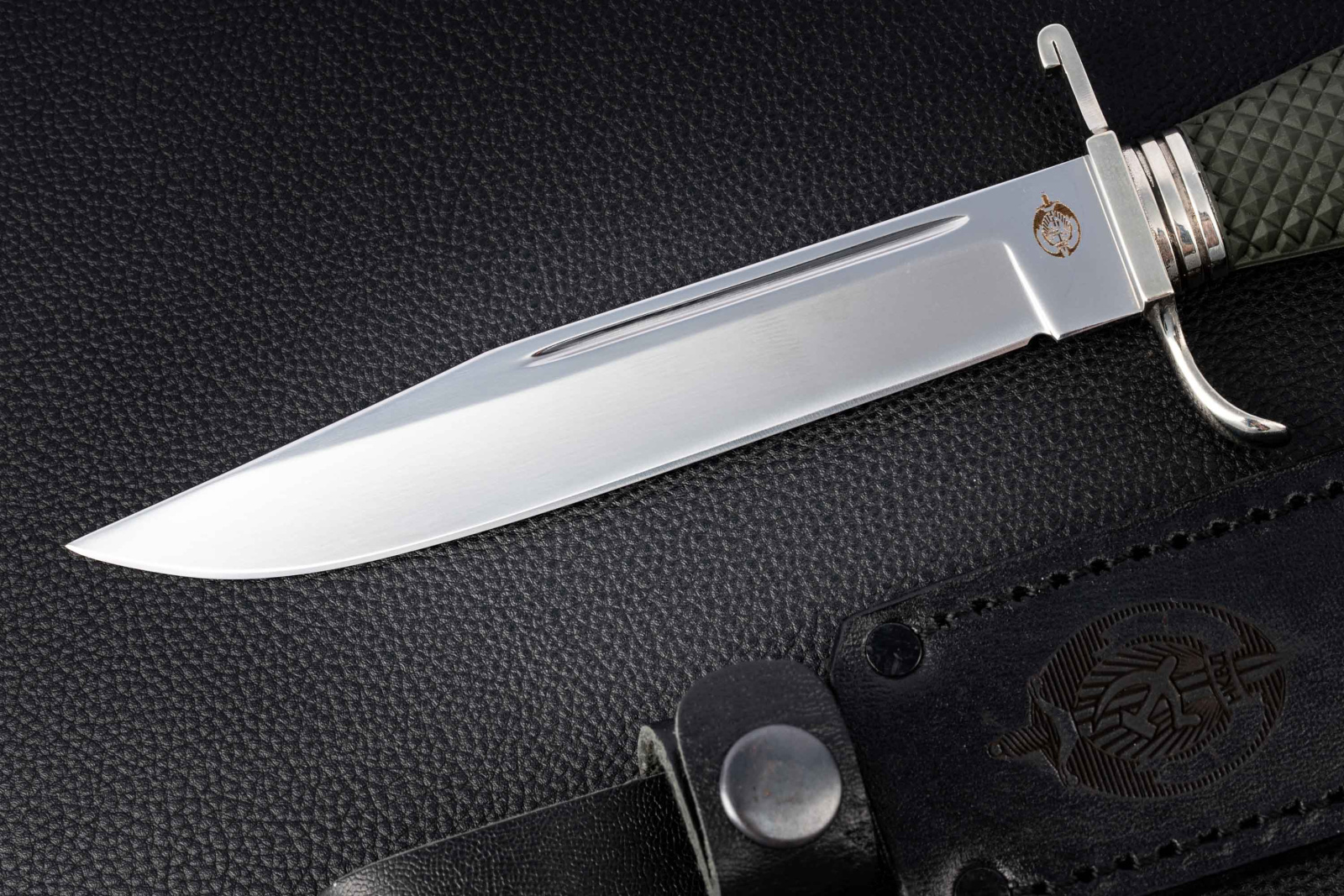 Нож Финка НКВД Х12мф эластрон зеленый Андреев