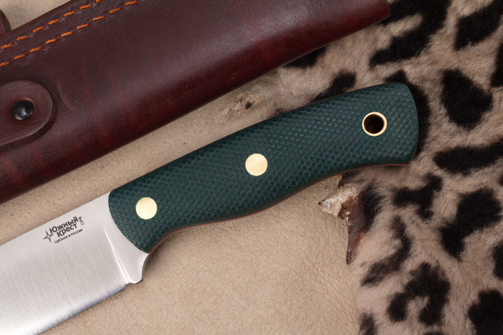 Нож Барибал CPR изумруд конвекс Южный Крест Нож Барибал CPR изумруд конвекс Южный Крест