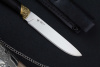 Нож Ш-1 65х13 латунь граб Беркут Кизляр