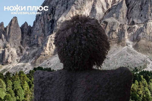 Папаха кавказская козья черная