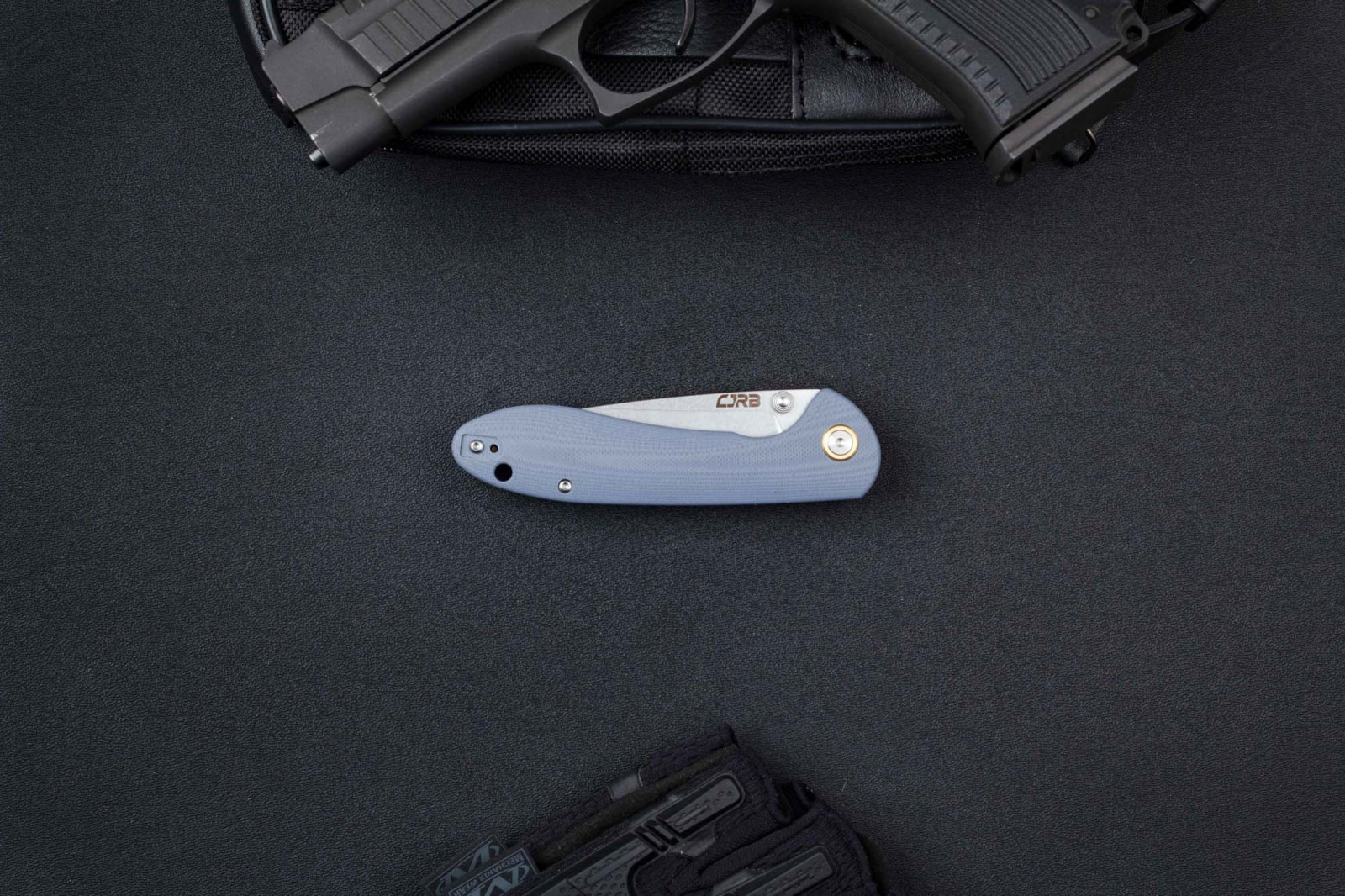 Складной нож CJRB Feldspar сталь D2, рукоять Blue G10