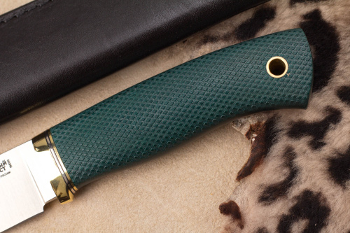 Нож Гризли Эксперт N690 изумруд конвекс Южный Крест