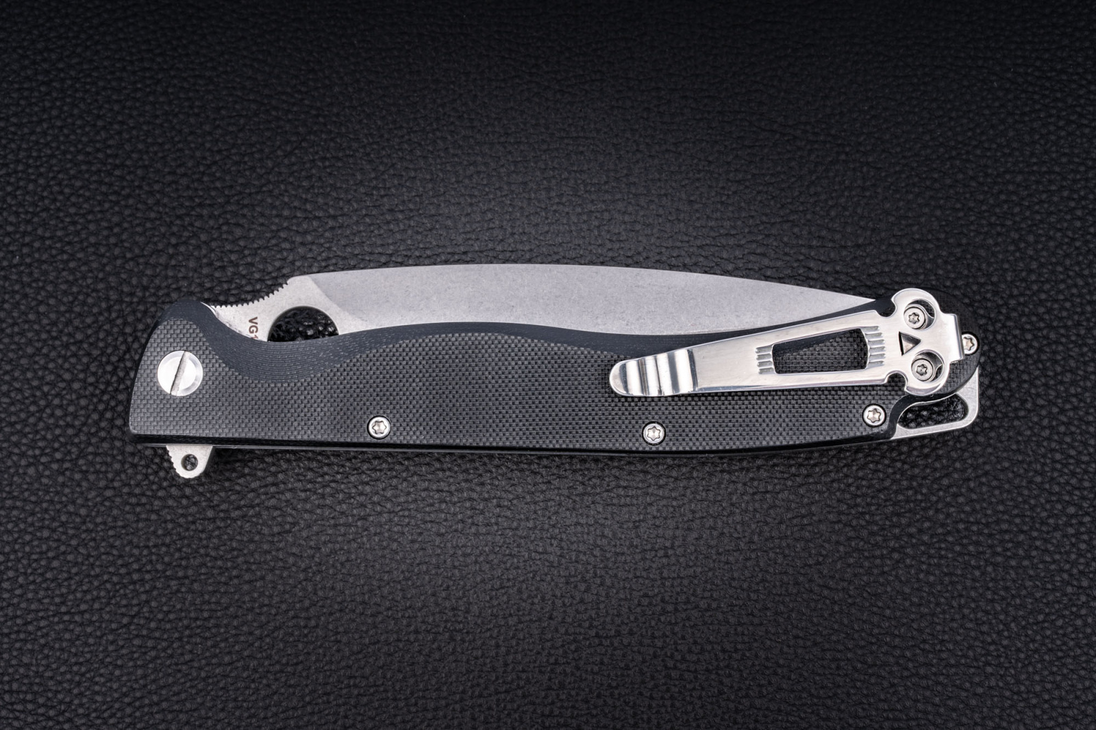 Складной нож Daggerr Vendetta Liner Lock stonewash сталь VG10, рукоять black G10