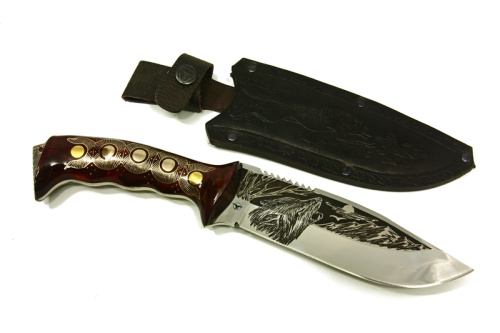 Нож Волк - насечка Беркут Кизляр