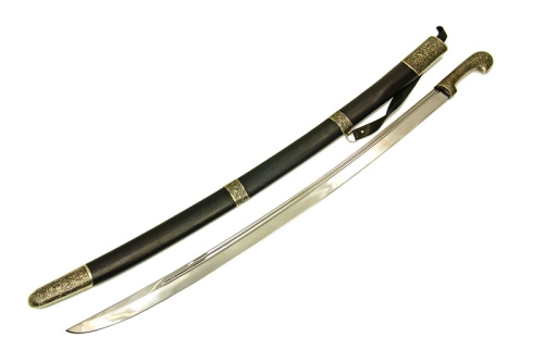 Шашка сувенирная (кожа мельхиор) модель №2 (утоп) беркут