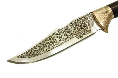 Нож Тайгер - граб/мельхиор Беркут Кизляр