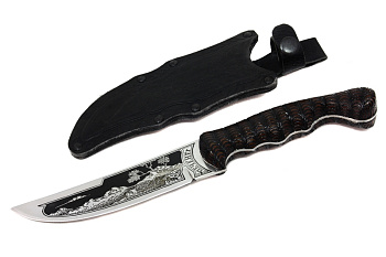 Нож Печенег - жженый орех Поиск Кизляр