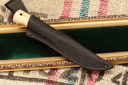 Нож Финский (дамаск, карельская берёза)