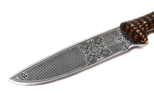 Нож Зодиак - жженый орех Поиск Кизляр