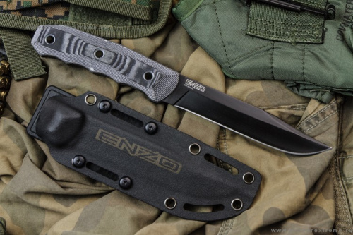 Нож Enzo D2 Black Titanium