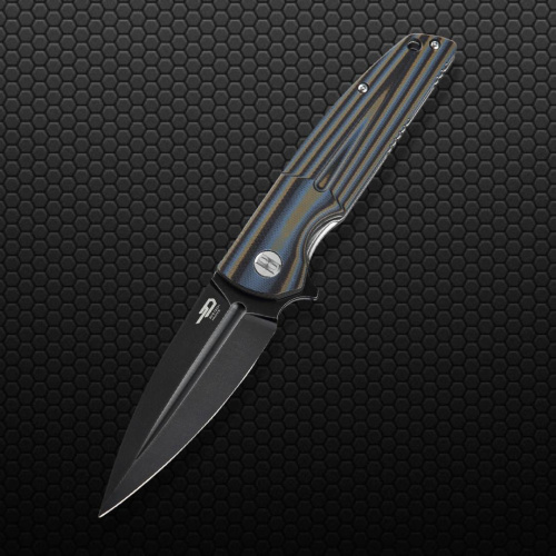 Нож складной Bestech Fin Blue Gmascus