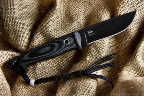 Нож Nikki D2 T Black Titanium