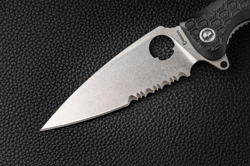 Складной нож Daggerr Resident serrated stonewash черный Складной нож Daggerr Resident serrated stonewash черный