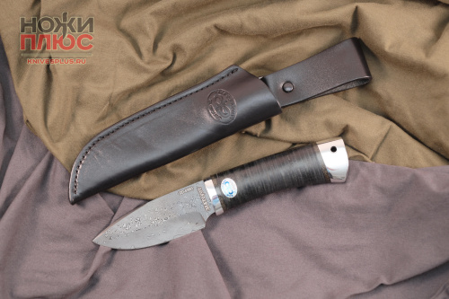 Нож добрый дамасск/кожа ZD-0803 АиР