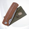 Складной нож Petrified Fish Beluga sandblast сталь K110, рукоять Brown Micarta
