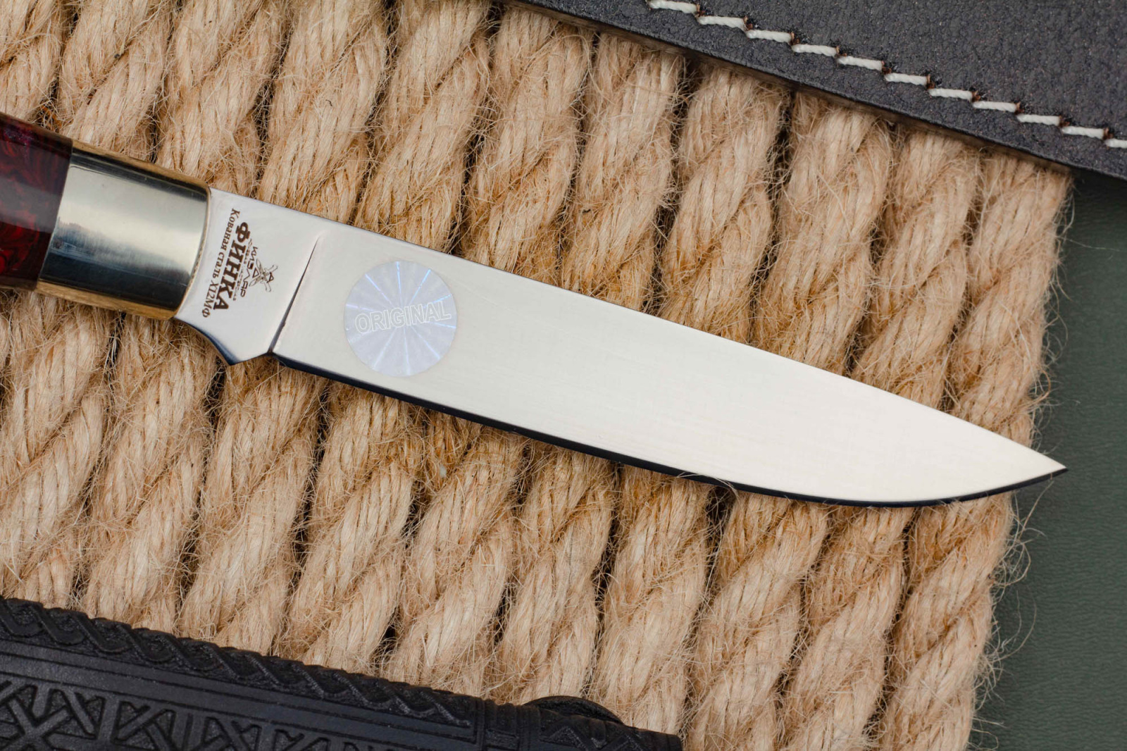 Нож Финка Х12МФ акрил Андреев