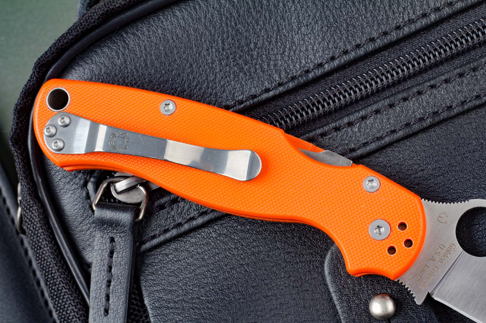 Нож Paramilitary 2 CH оранжевый Spyderco