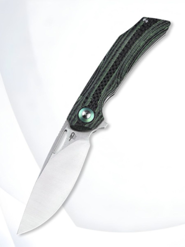 Складнойож Bestech Falko Satin сталь 154CM, рукоять Green G10/CF