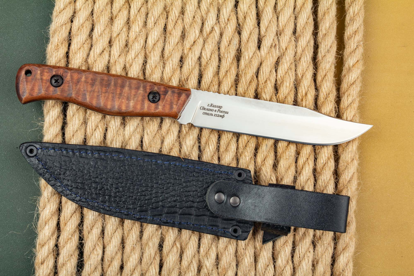 Нож Разведчик - Х12мф орех