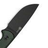 Нож CIVIVI Timberbark blackwash сталь 14C28N, рукоять Green Canvas Micarta