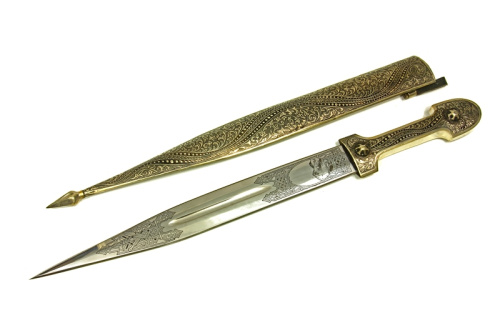 Кинжал сувенирный модель №14 мельхиор Поиск Кизляр