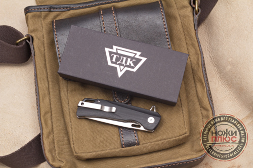 Нож складной Нус черный Кизляр