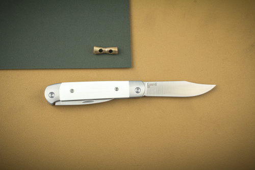Нож складной Lord D2 G10 белый Кизляр