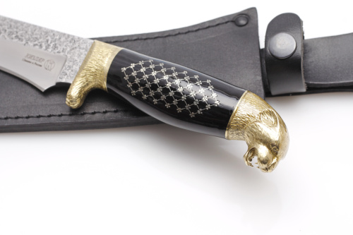 Нож Коготь Сталь Х12МФ Граб Унцукульская насечка Нож Коготь Сталь Х12МФ Граб Унцукульская насечка