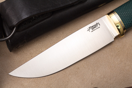 Нож Гризли Эксперт N690 изумруд конвекс Южный Крест