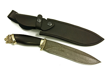 Нож Шатун Сталь Дамаск Нож Шатун Сталь Дамаск