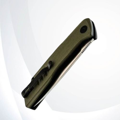 Складной нож Petrified Fish Loco сталь D2, рукоять Green G10