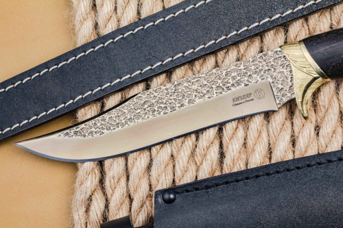 Нож Сокол Сталь Х12МФ Латунь