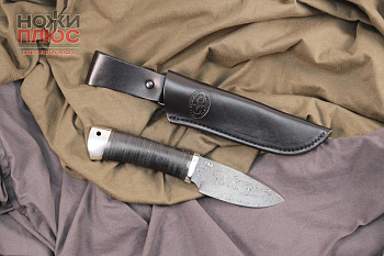 Нож добрый дамасск/кожа ZD-0803 АиР