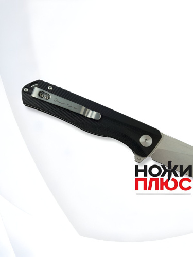 Складной нож Petrified Fish Forward stonewash сталь D2, рукоять Black G10