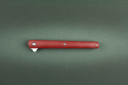 Нож складной Стилет М390 пластик красный