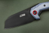 Складной нож CJRB Tigris PVD сталь AR-RPM9, рукоять Black/Grey G10