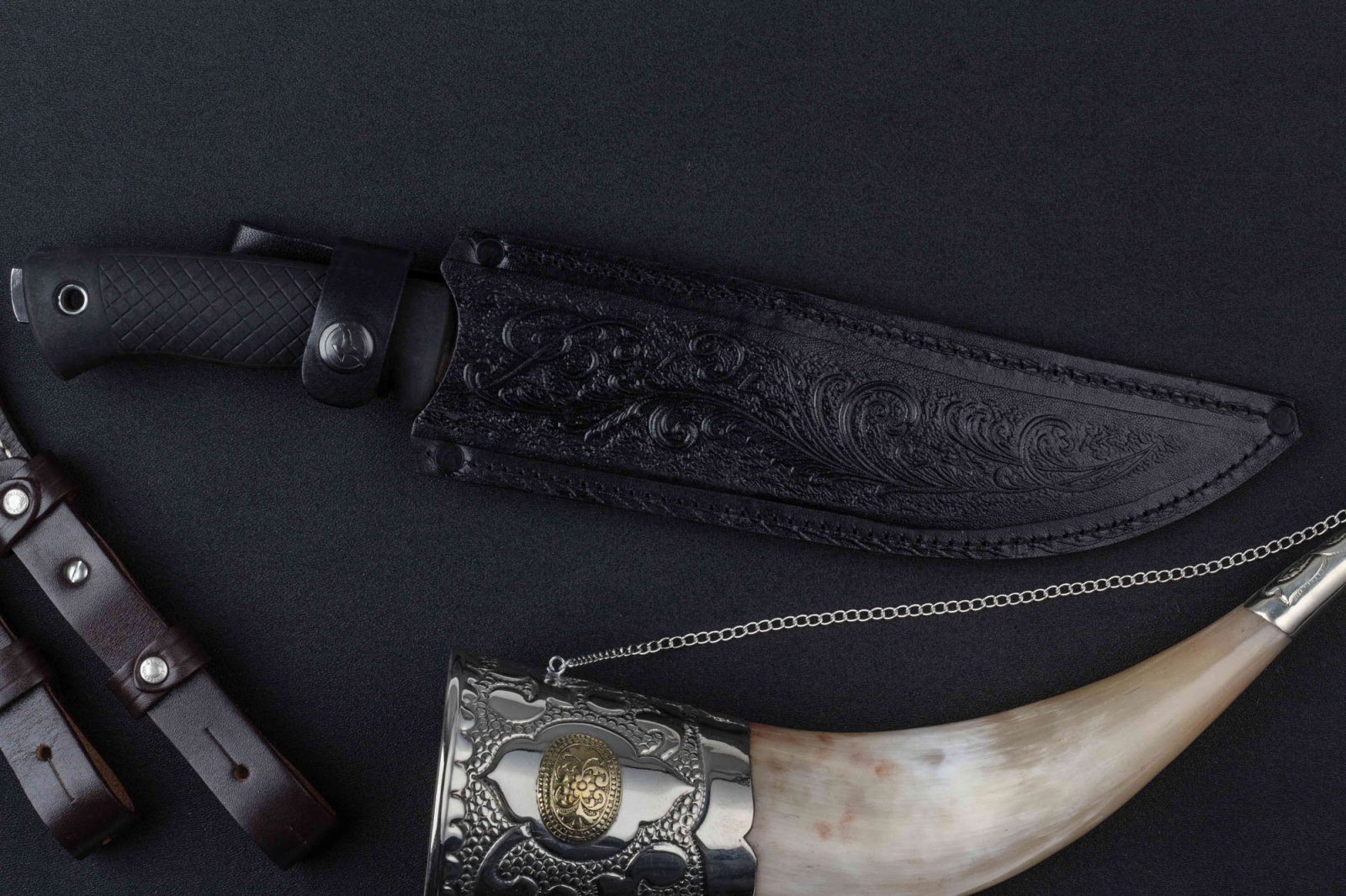 Нож Вождь - 65Х13 резина Беркут Кизляр