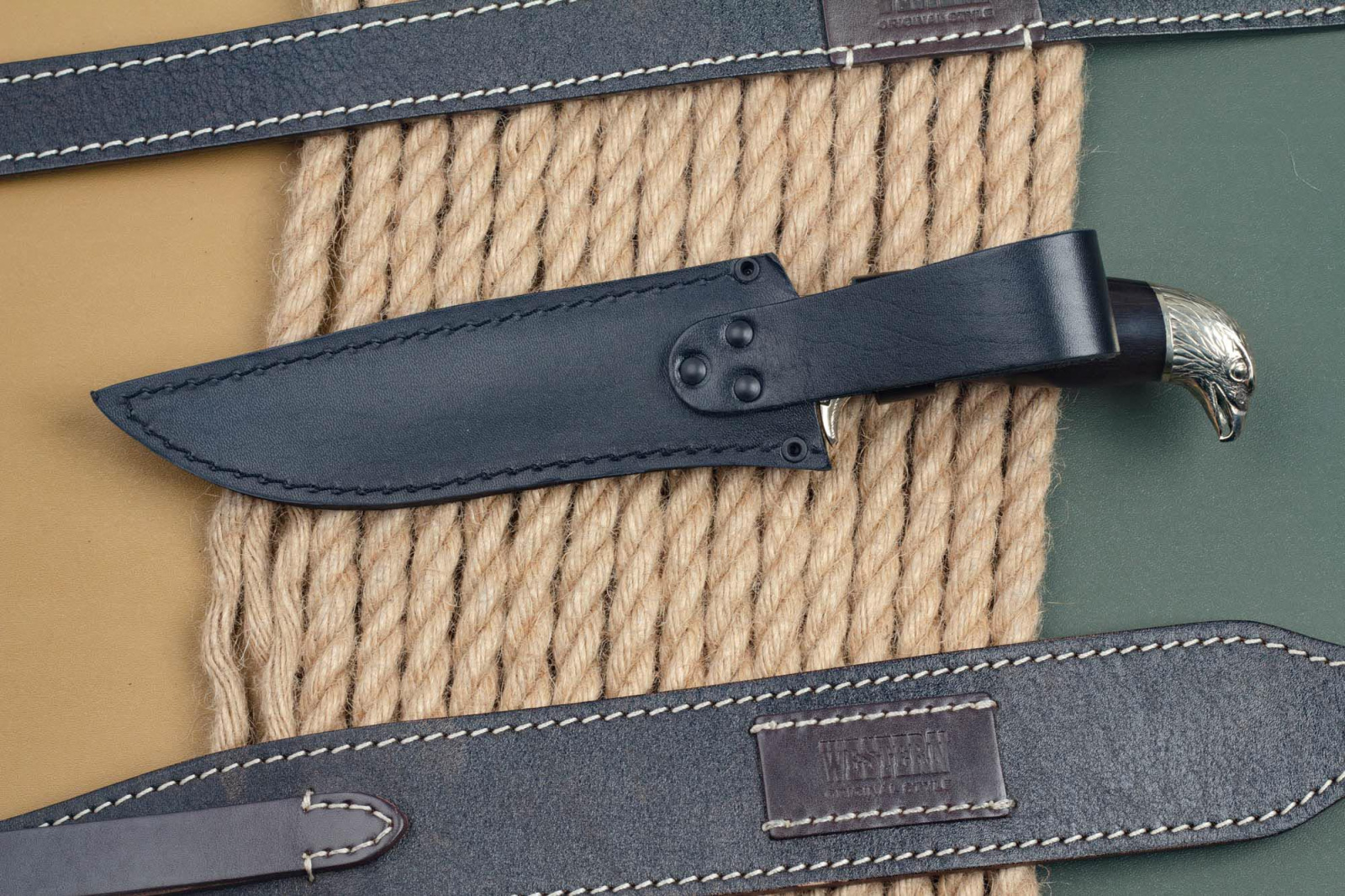 Нож Сокол Сталь Дамаск