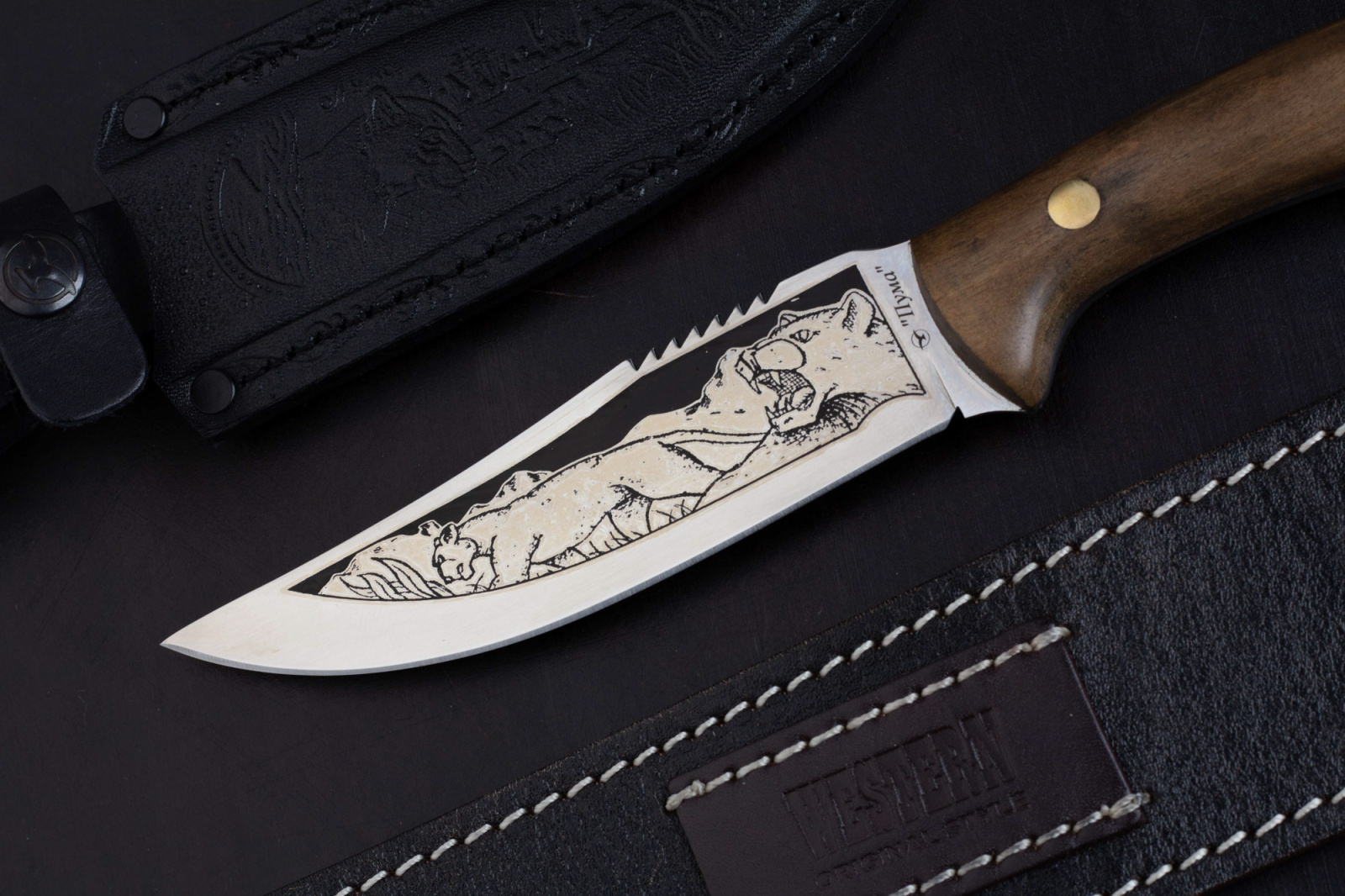 Нож Пума 65х13 клепанный Беркут Нож Пума 65х13 клепанный Беркут