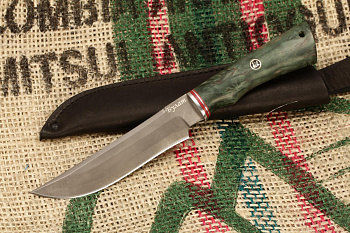 Нож Тайга (Булат, стабилизированная карельская берёза)