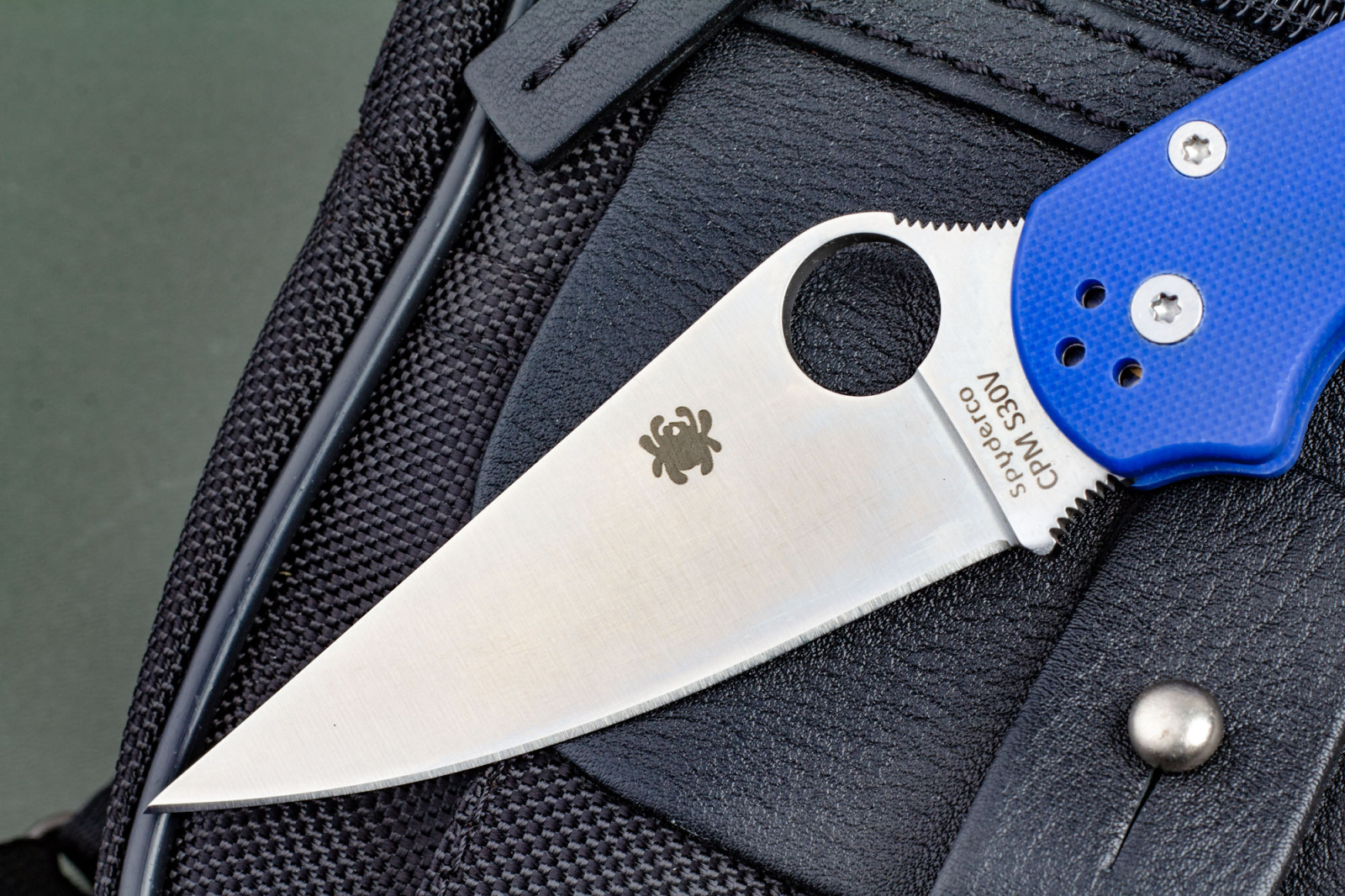 Нож Paramilitary 2 CH синий Spyderco