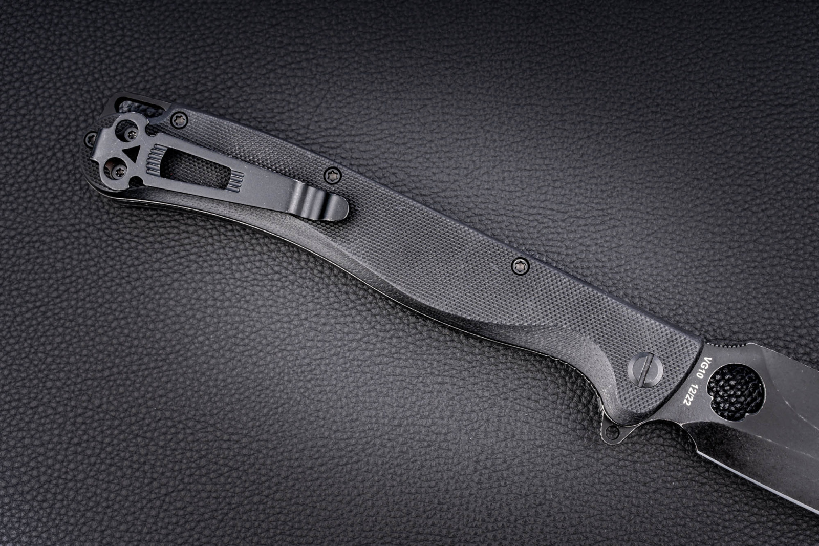 Складной нож Daggerr Vendetta Liner Lock blackwash сталь VG10, рукоять black G10