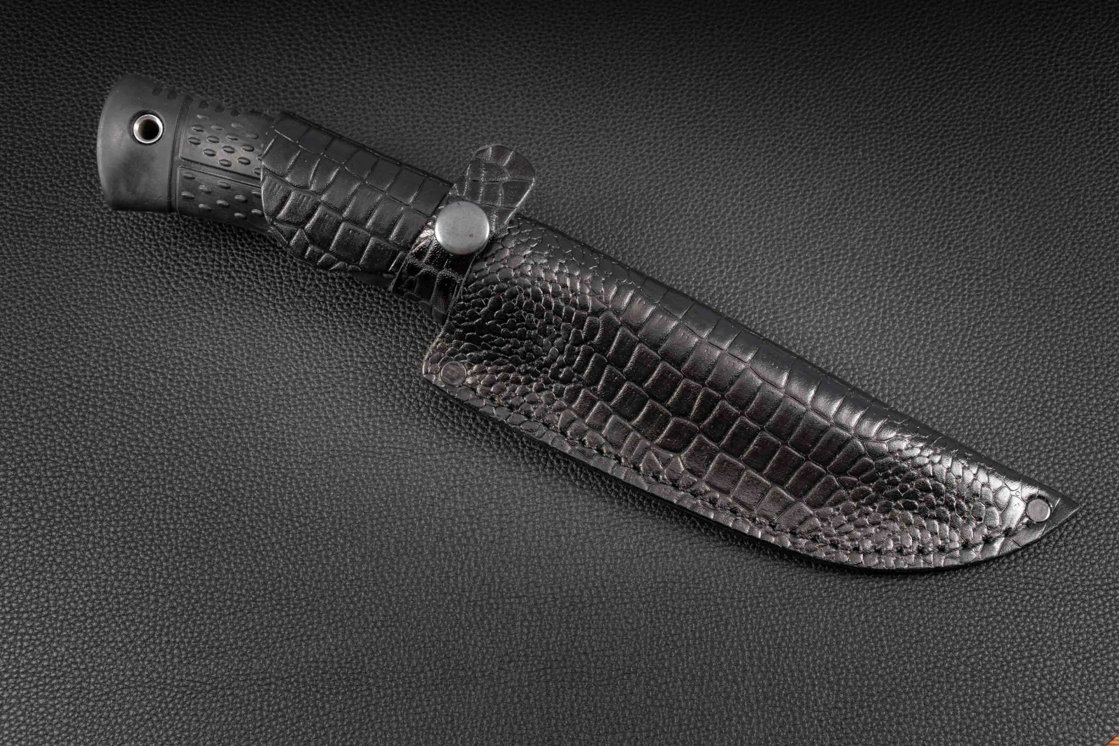 Нож Патриот AUS-8 эластрон черный Андреев