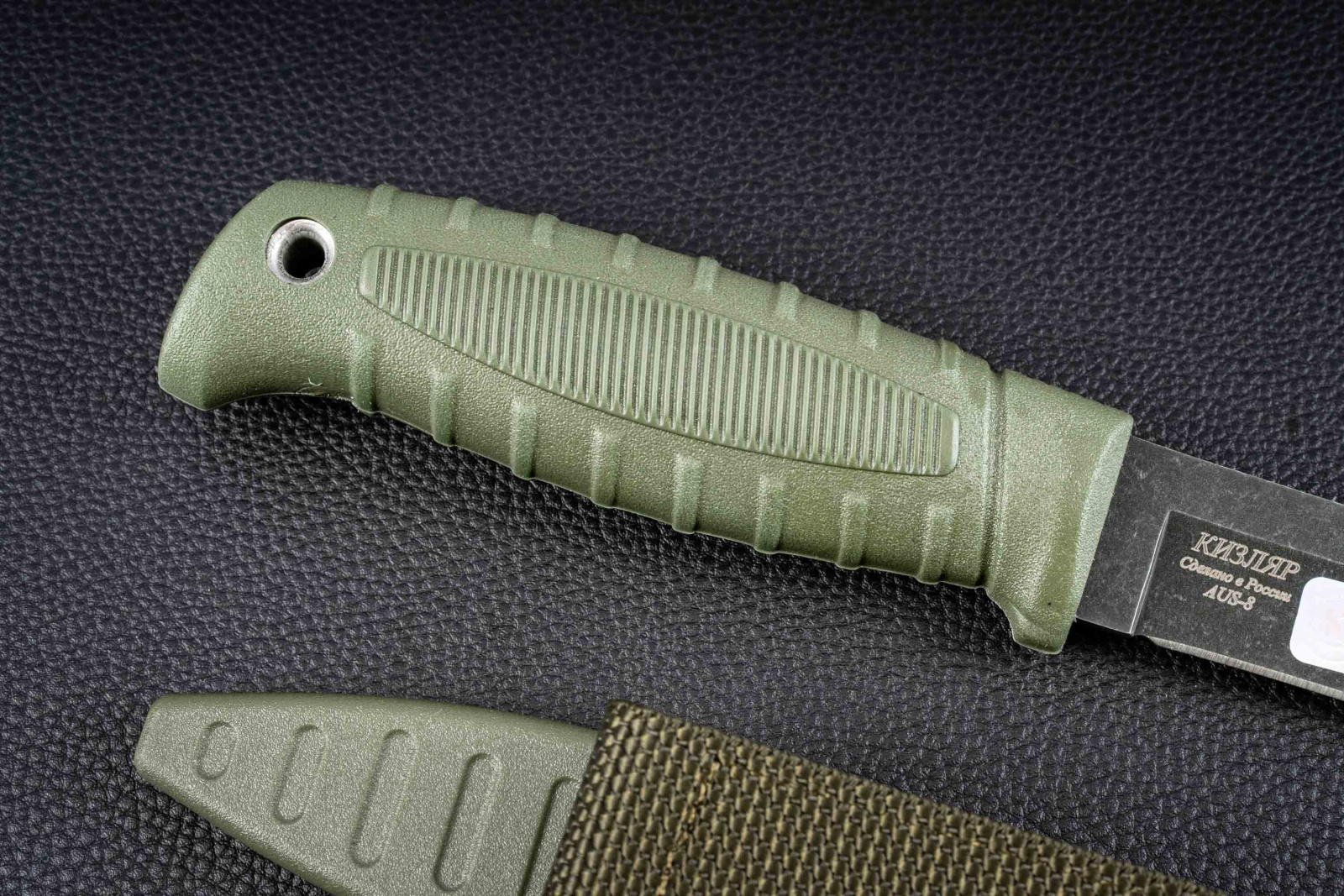 Нож Таран Олива Черный