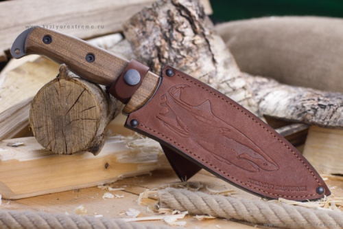 Нож Shark PGK SDW дерево-кожа