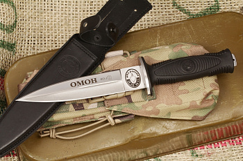 Нож КО-1 Эластрон с символикой ОМОН Нож КО-1 Эластрон с символикой ОМОН