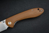 Складной нож CJRB Feldspar сталь D2, рукоять Brown G10