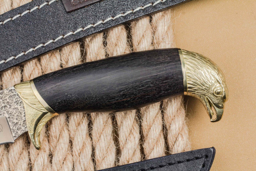 Нож Сокол Сталь Х12МФ Латунь