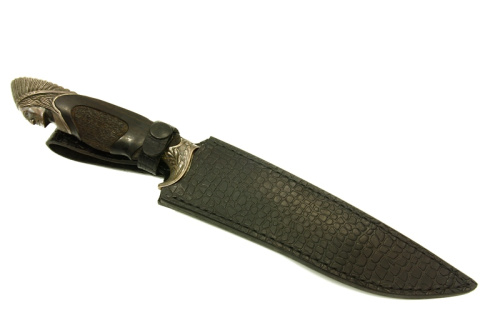 Нож Вождь - дамаск/граб Кизляр Нож Вождь - дамаск/граб Кизляр