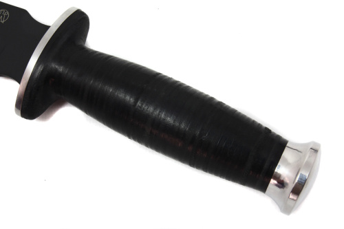 Нож Сталкер Черный Кожа Нож Сталкер Черный Кожа